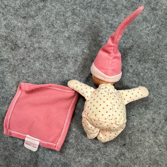 Corolle MiniReve Mini Reve Pink Heart Riviera Doll Blanket Mini - Picture 2 of 8